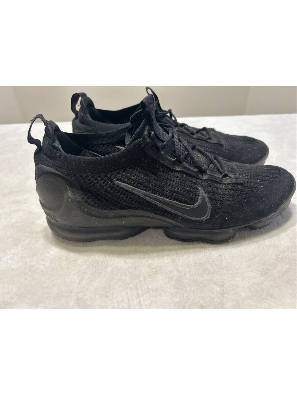 Nike Air VaporMax Men’s Size 14 2021 Flyknit Sneakers Triple Black DH4084-001